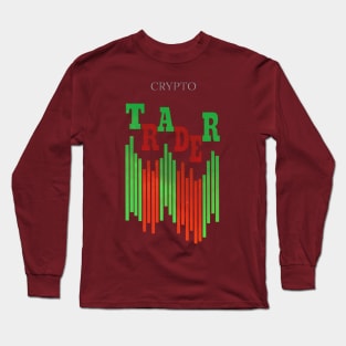 CRYPTO TRADER (CLEAN) / BROWN Long Sleeve T-Shirt